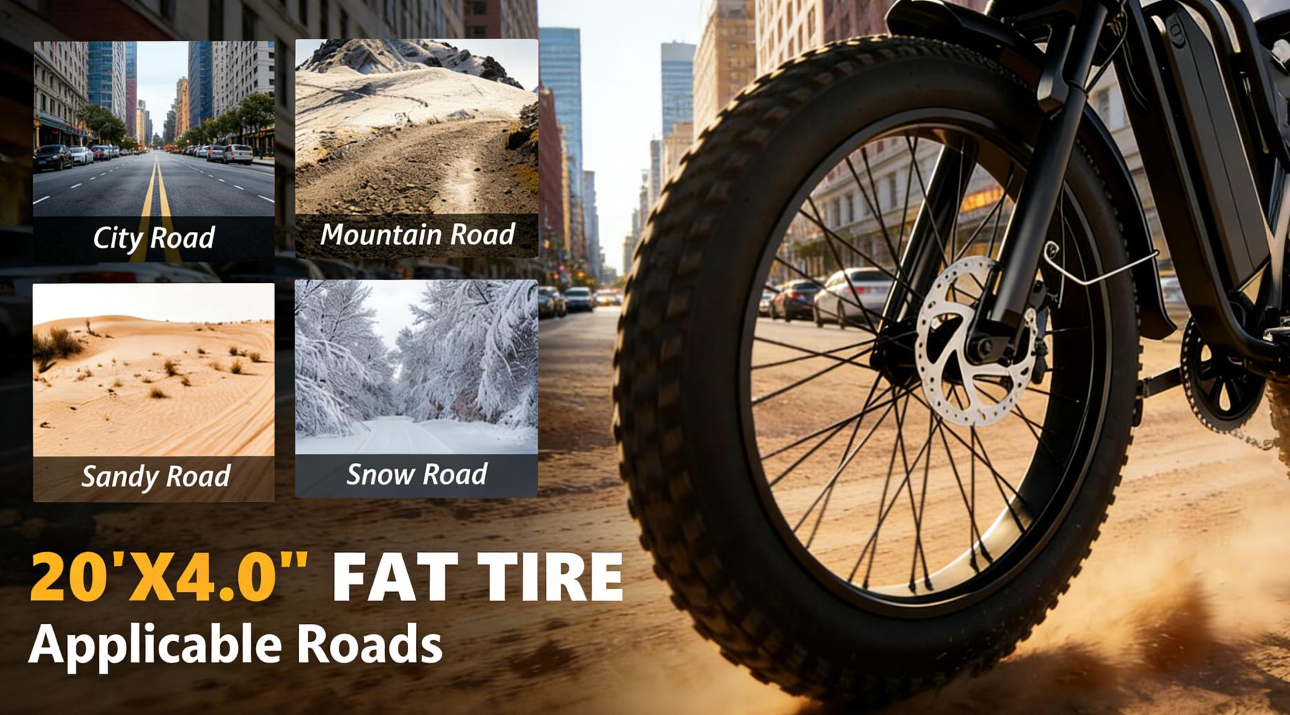 【Hieha】 2026 Upgraded Smart Electric Bike: 1500W Peak Motor & 48V 15Ah Battery. 20" Fat Tire All-Terrain E-Bike with Front & Rear Dash Cam, CarPlay Display & App Control& Professional UL Certified Commuter Bike.