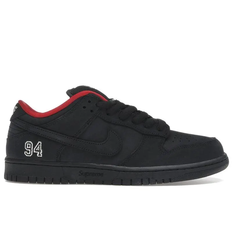 Nike Men's SB Dunk Low Supreme 94 Black Skateboarding Shoes, from StockX Nike Men's SB Dunk Low Supreme 94 Black Skateboarding Shoes, from StockX