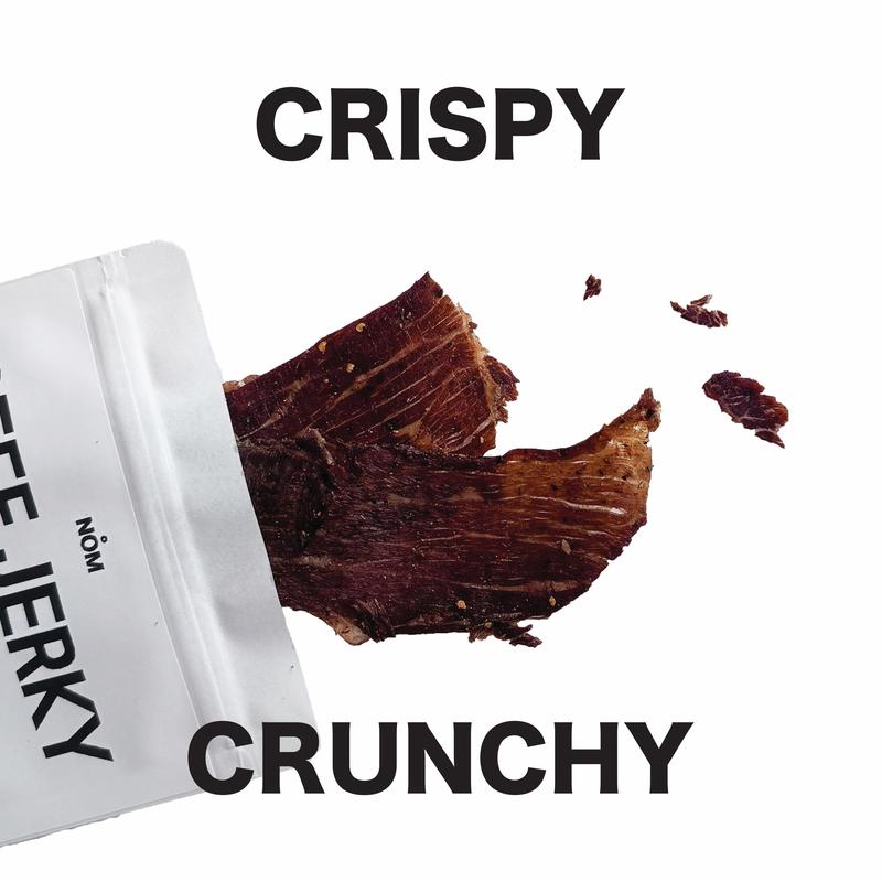 Nom Snacks' 10 Pack Bundle Beef Jerky Crisps