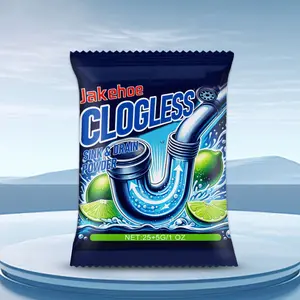 Drain Cleaner Powder for Bathroom & Kitchen, Clogs Dissolving Cleaning Agent, Odor Eliminator, Effective Pipeline Unblocker, Drain Clog Remover