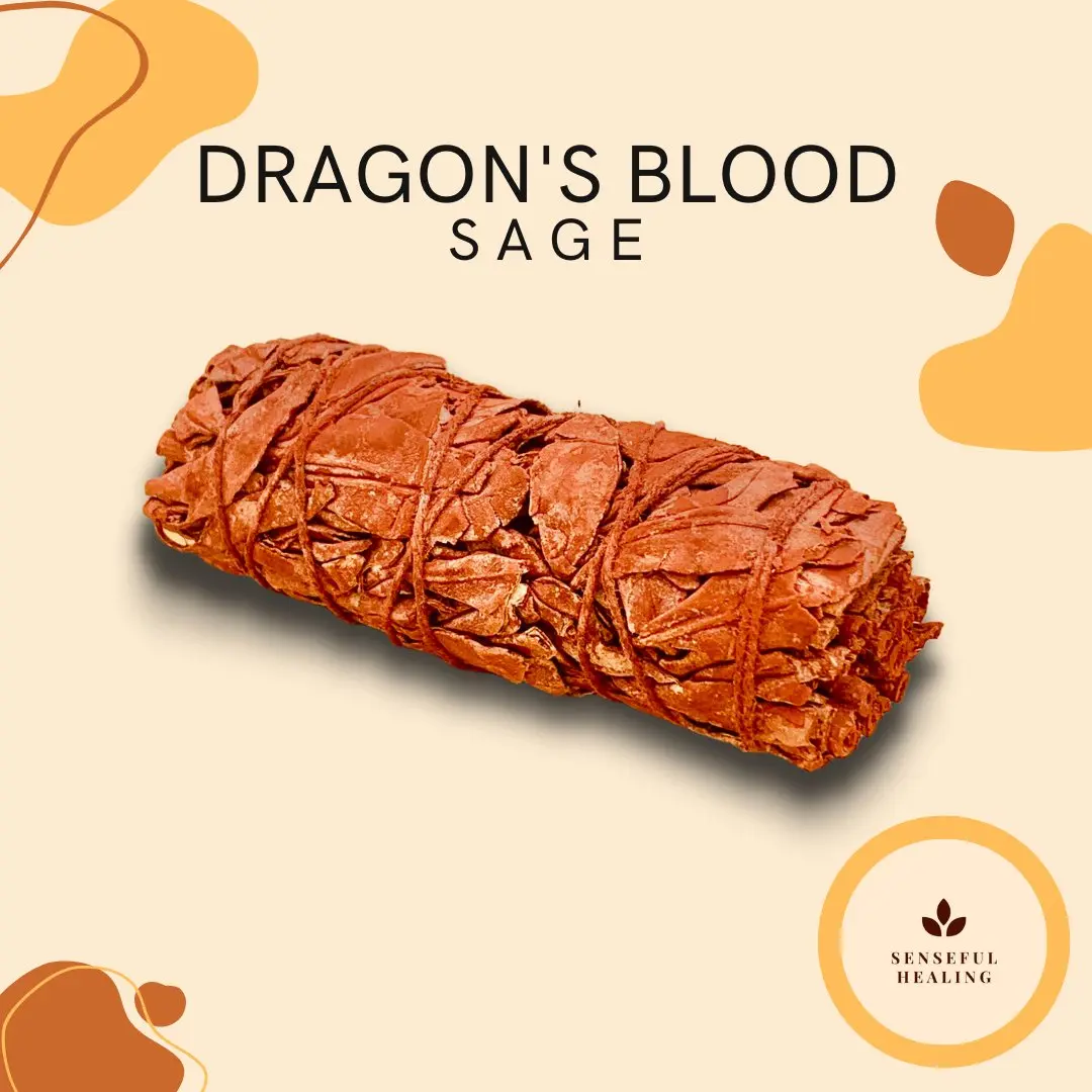 Dragon's Blood Sage 4-in-1 Smudging Stick Set, Home Fragrance Supplies for Spiritual Cleansing, Positivity & Energy Work, Smudging Sage Pack