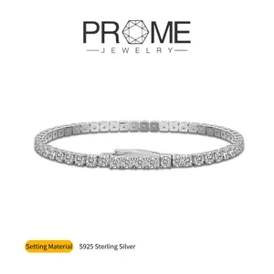 (SB021)S925 Sterling Silver Tennis Bracelet Elegant Sparkle, Fashionable Charm, Ideal Gift for Women’s Daily Wear