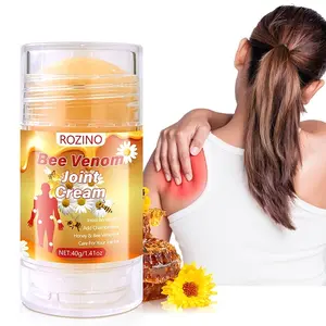 ROZINO Bee Venom Joint Cream Stick - Soothing & Repairing External Balm for Joint Discomfort with Bee Venom, Chamomile & Sunflower Oil, 40g