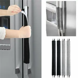 2-Pack Refrigerator Door Handle Cover Kitchen Appliance Protector Smudges Decor
