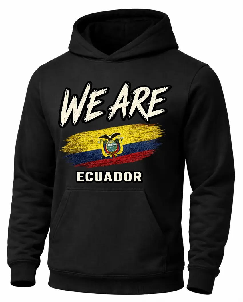 WE ARE Ecuador Heritage Flag Hoodie