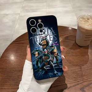 Teenage Mutant Ninja Turtles Phone Case For IPhone 17 Ari 16 E Pro Max 15 14 13 12 Pro 11 Max Plus Samsung Galaxy S26 S25 S24 S23 S22 Black Soft Shell