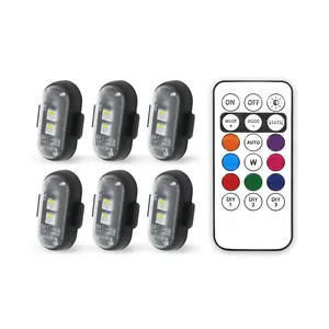 Car LED Light, Remote Control LED Strobe Light, Anti-collision Aircraft Light Warning Light, Multifunctional Car Decorative Light, Multiple Lighting Modes