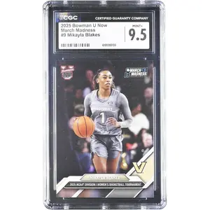 Mikayla Blakes Vanderbilt University 2025 Bowman U Now March Madness #9 CGC Authenticated 9.5 Card