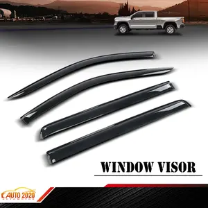Fit For 2019-2025 Chevy Silverado GMC Sierra Crew Cab Rain Guards Window Visors