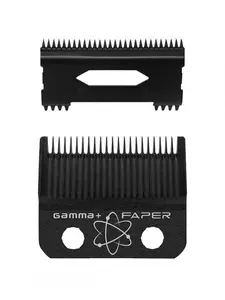 Gamma+ Replacement Fixed DLC Faper Clipper Blade with Moving Slim Tooth Cutter