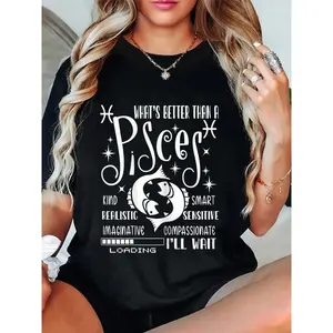Pisces Astrological Traits Pisces Spiritual Birthday Party T-Shirt graphic tees women crop tops summer outfits for women summer tops T-Shirt