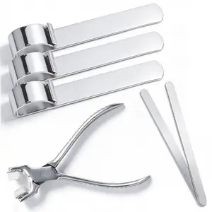 6-Piece Stainless Steel Bracelet Bending Tool Set for DIY Jewelry Making