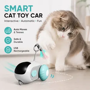 New Interactive Smart Electric Pet Toy Car for Cats | Wireless Control | Intelligent Obstacle Avoidance | Automatic and Remote Control Modes | USB Rechargeable | Pet Gifts for Cat Lovers |deals for you | restock  | college essentials | memorial day deals