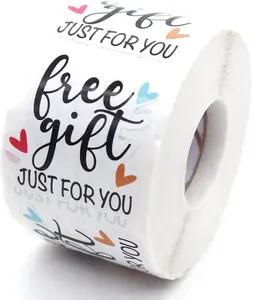 Littlefa Cute Just for You Stickers - Small Business & Boutique Packaging, Thank You & Sample Mail Stickers - 500 PCS