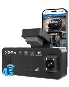 XEGA 4G LTE Dual Dash Cam with Live View OBD Powered Anti-Theft Car Camera | 2K HD; 24/7 Sentry Mode; APP Alert; GPS Tracking; No WiFi; No Screen; Non-replaceable Built-in SIM Card; Only Works in the US