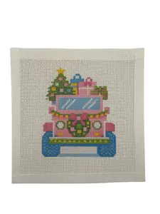 Lizzy Claire's Happy Neighborhood SUV (13 mesh) Needlepoint Canvas