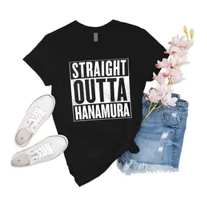 T-Shirt Unisex Genji Overwatch Straight Outta Hanamura Women Boy Novelty Family Tee Short Shirts Event Gift For Men Shirt