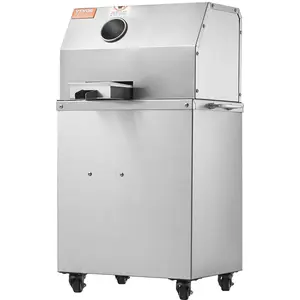 VEVOR Electric Sugar Cane Juicer, 800W Sugarcane Juicer Machine with 661LBS/H High Output, 3 Stainless Steel Rollers, 2.4" Large Inlet, Sugarcane Juice Extractor Squeezer on Wheels for Home/Commercial