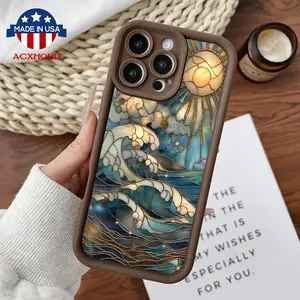 Softcase for iPhone11/12/13/14/15/16/promax/x/xs/xr/xsmax CaseNorthern Sun Anti-Fall Shockproof Protective Slim Cover