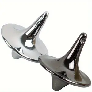 1 Stainless Steel Gyroscope, Stress-relief Entertainment Toy, Suitable for Sports Enthusiasts, with Random Perforated and Non-perforated Designs, Handheld Gyroscope