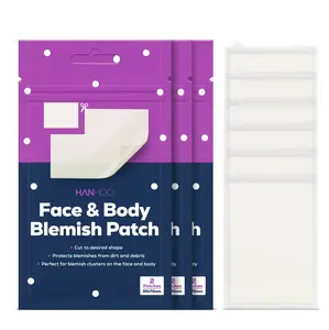 KBeauty Hanhoo Face & Body Blemish Patch Large Hydrocolloid Patches for Acne Non-Irritating Non-Drying Treatment for Clusters of Acne - Gentle Skin Repair Pack