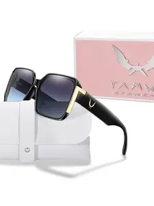Fashion Outdoor Sunglasses with Uv400 Protection, Modern Trendy Sunglasses, Glasses Case and Gift Box Included, Perfect for Christmas Gifts, Lightweight Durable Sunglasses