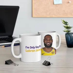 [Sale up to 30%] + [FREE SHIP] Funny LeBron James LA and Cleveland Mug - Fan Humor
