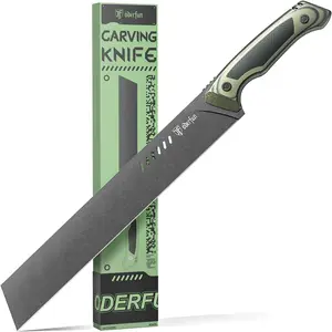 12 Inch Slicing Carving Knife - Rust-Resistant Full-Tang, G10 Non-Slip Handle - BBQ & Brisket Knife for Spanish Ham, Turkey - Chef Knife-Gift For Men