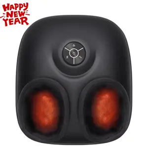 [New Year Gift] Nekteck Shiatsu Foot Massager Machine with Soothing Heat, Deep Kneading Therapy, Air Compression, Improve Blood Circulation and Foot Wellness Brown