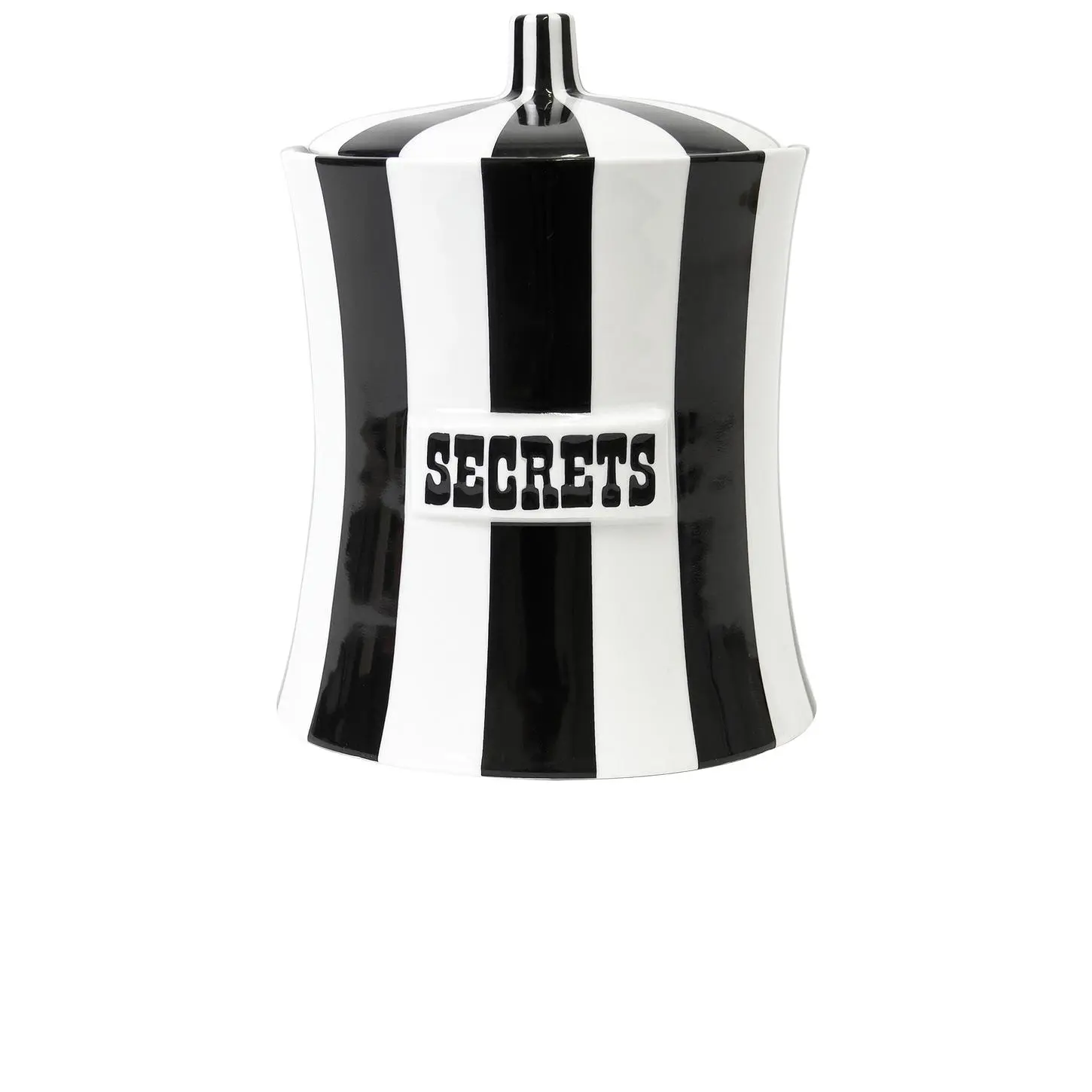 Jonathan Adler Vice Secrets Canister in Black & White