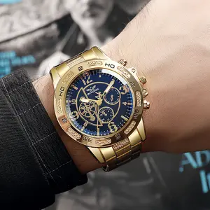 Men's Fashion Trendy Unique Large Dial Watch, Alloy Quartz Wristwatch, No Box Included, Stylish Timepiece for Men