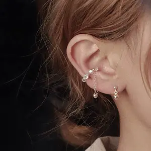 Crystal No piercing Ear Cuff Wrap - Helix Conch Cartilage Ear jewelry