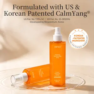 ASFACE Turmeric Exfoliating Spray 200ml – K-Beauty Inspired Acid-Free Gentle Daily Exfoliator with Niacinamide & Glutathione for Face & Body