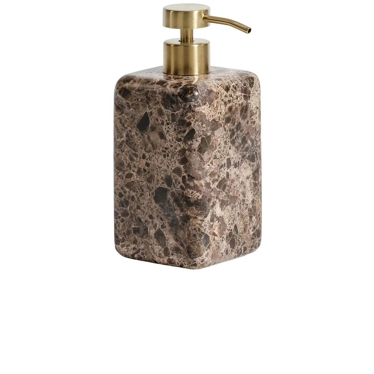 The Favorites Marble Soap And Lotion Dispenser in Marr?n Emperador