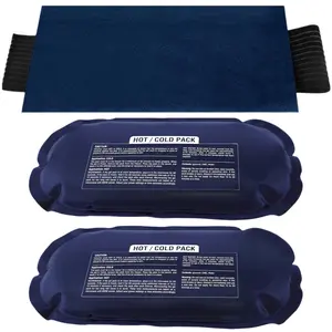 Reusable Ice Packs for Injuries, 3-Piece Set, Ice Head Wrap Hot and Cold Therapy Gel Wrap, Supports Recovery, Joint and Muscle Pain Relief, Cooling Pads