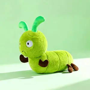 Adorable Plush Toy of a Caterpillar Larva, Featuring Cute Insect Designs. This Unique Soft Stuffed Animal Serves As an Interactive Decoration And Makes a Great Gift for Family And Friends