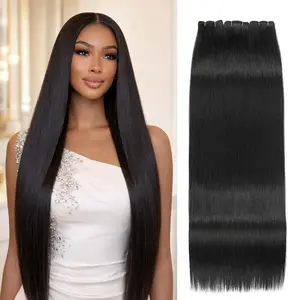 Msgem Hair Silky Straight Human Hair Bundles 16A Grade 100% Human Hair Natural Color 3 Bundles or 4 Bundles Silky & Smooth No Chemical #Dealsforyoudays
