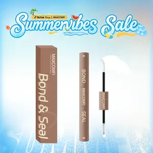 MaxComfi Cosmetic False Eyelash Kit Essentials - Biotin-Rich, Vitamin E-Infused Latex-Free Lash Glue & Bond, Sensitive-Safe, Weatherproof, Waterproof Long-Lasting Hold, Easy Removal, Makeup Accessory for Pool Days Summervibes