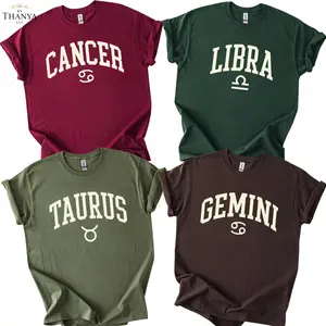 FULL 12 ZODIAC T-Shirt – Minimalist Horoscope Sign T-Shirt for Women For Mens, Astrology Graphic Tee, Unisex Fleece Shirt, Perfect Birthday Gift for Zodiac Lovers