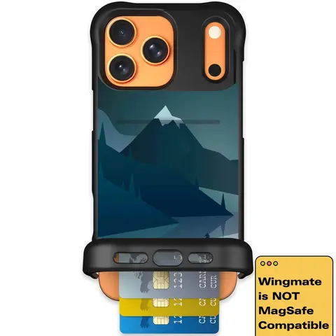 Scooch Wingmate Hidden Wallet Case - Midnight Ridge (Not MagSafe Compatible)