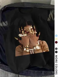 Men's Trendy Casual Sleeveless Vest, Face Covering Woman Graphic Print, Perfect for Summer Vacation Friend Gatherings Daily Wear, Comfortable Breathable Men's Vest