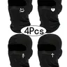 4Pcs-Unisex Dustproof Cycling Helmet Cover, Breathable Sun Protection Windproof Motorcycle Face Mask, Face Covering, All-Season Sporty Design, Outdoor Sports Mask, Outdoor Dustproof Mask, Full Balaclava