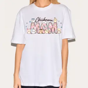 Cute Chiikawa Hachiware Momonga Rakko Shirt, Cute Japanese Anime Manga Inspired Shirt, Mama Shirt, Mothers Day gift, New Mama gift, Funny Mom gift, Mama Shirt, Pregnancy Announcement Shirt