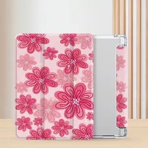 Floral Pattern Tablet Case, 1 Count Tablet Protective Cover, Tablet Protector for iPad & Samsung Galaxy Tab & Huawei MatePad & Lenovo Tab & Xiaomi Pad