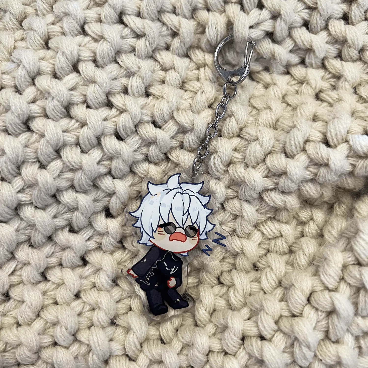 BLINDFOLD BAE ACRYLIC KEYCHAIN