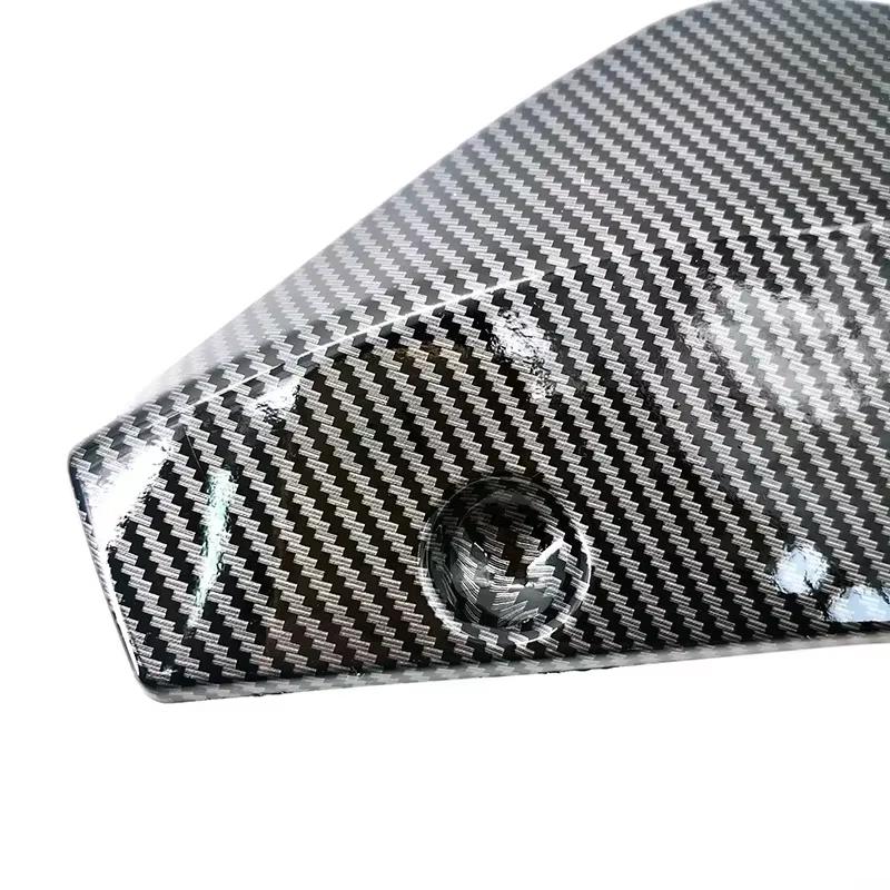 Adjustable Carbon Fiber Car Front Rear Bumper Strip Lip Spoiler Diffuser Splitter Scratch Protector Winglets Side Skirt Extension Universal Kit