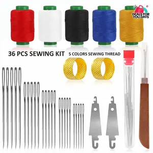 36/41 Pcs Portable Sewing Repair Kit, DIY Needle & Thread Craft Set, Hand-made Sewing Kit for Beginners, Professional DlY Lovers, Gift forMom, Grandma, Adults summerwins