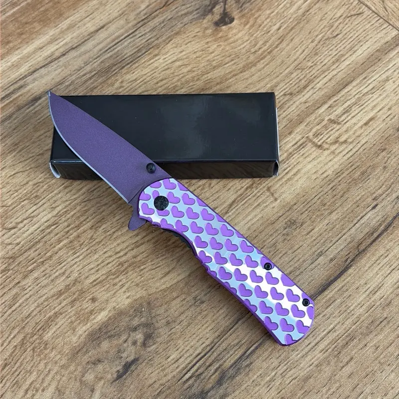 Purple Heart Design EDC Pocket Knife