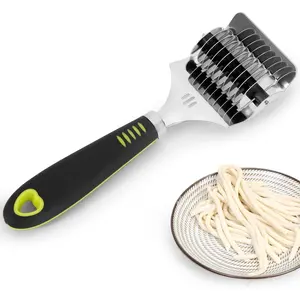High Grade Stainless Steel Pasta Roller Pasta Cutter Noodle Cutter Non-slip Comfort Handle for Kitchen Cooking Tools