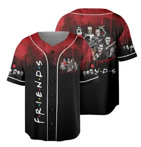 Friends Horror Movie Jersey, Michael Myers Jason Voorhees Freddy Krueger Jersey